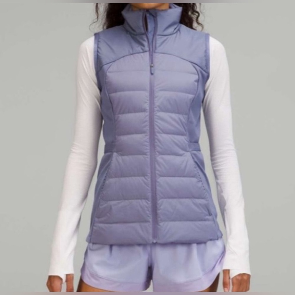 Lululemon Down For It All Vest in Peri Purple